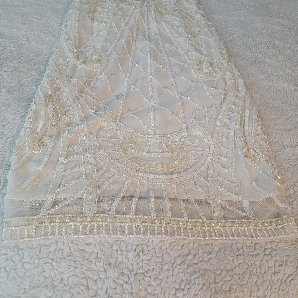 NWT French Connection pearl embellished cage dress - Picture 5 of 13